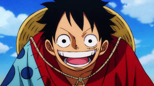 One Piece Wano Luffy Grin Wallpaper