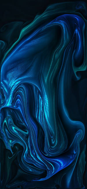 Oneplus 9r Blue Paint Abstract Art Wallpaper