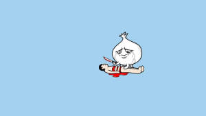 Onion Crying Funny Desktop Wallpaper