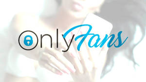 Onlyfans Logo With Model Wallpaper