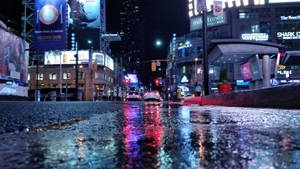 Ontario Toronto Street At Night Wallpaper