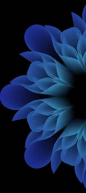 Opaque Blue Flower Original Iphone 7 Wallpaper