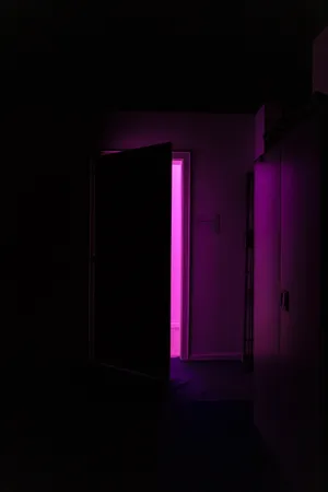 Open Door Dark Purple Iphone Wallpaper