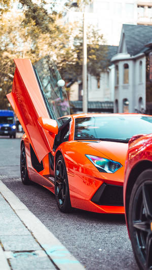 Open Door Lamborghini Galaxy Wallpaper