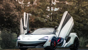 Open Doors Silver Mclaren Spyder Wallpaper