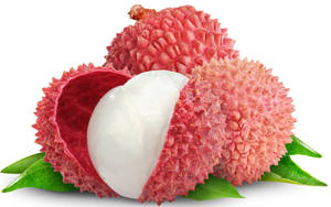 Opened Litchi Fruit Wallpaper