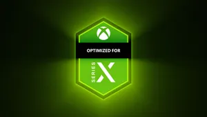 Optimized For Xbox Series X Logo Wallpaper