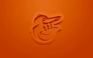 Orange Aesthetic Baltimore Orioles Emblem Wallpaper