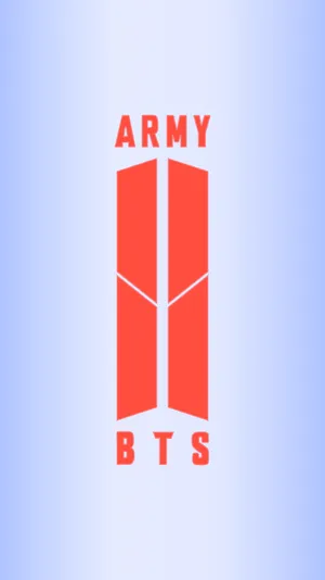 Orange Bts Army Emblem Wallpaper