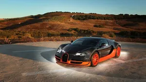 Orange Cool Bugatti Wallpaper