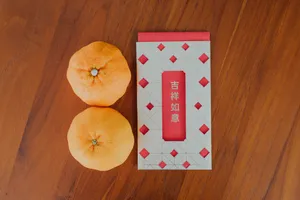 Orange Fruit On Red And White Checkered Table Wallpaper