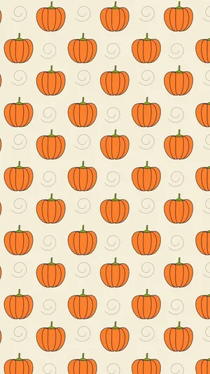 Orange Halloween Pumpkins Art Wallpaper