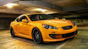 Orange Hyundai Genesis Coupe Wallpaper