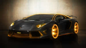 Orange Neon Lamborghini Wallpaper