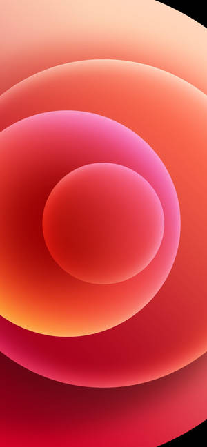 Orange Orbs Iphone 12 Wallpaper