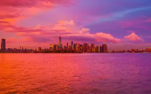 Orange Sky New York City 4k Ultra Hd Wallpaper