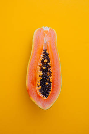 Orange Sliced Papaya Wallpaper