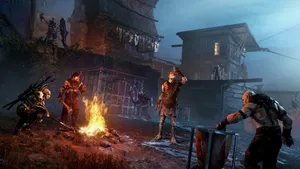 Orc Bonfire Shadow Of Mordor 4k Wallpaper