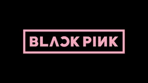 Original Blackpink Logo On Black Wallpaper