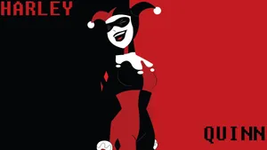 Original Harley Quinn Black And Red Villainess Wallpaper