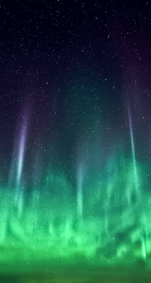 Original Iphone 5s Green Northern Lights Wallpaper