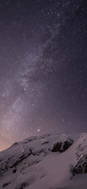 Original Iphone 5s Mountain Night Sky Wallpaper