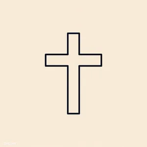 Ornate Cross With Aesthetic Design Wallpaper