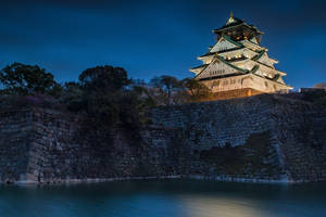 Osaka Castle Night View Wallpaper