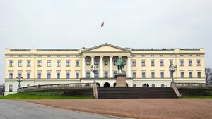 Oslo The Royal Palace Distant Wallpaper