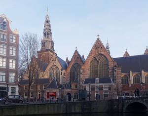 Oude Kerk Amsterdam's Oldest Church Wallpaper