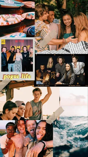 Outer Banks Cast Friendship Wallpaper