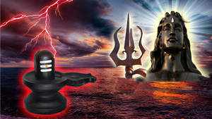 Outer Glow Shiva Lingam Wallpaper