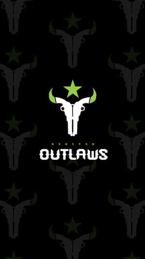 Outlaws Logo On A Black Background Wallpaper