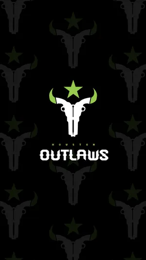 Outlaws Logo On A Black Background Wallpaper