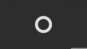 Outline Thick White Cirlcle Wallpaper