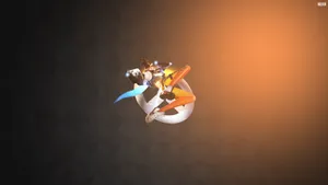 Overwatch 4k Logo With Tracer Wallpaper