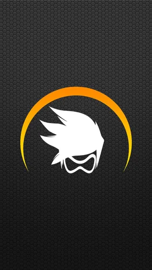 Overwatch Phone Hexagon Tracer Logo Wallpaper