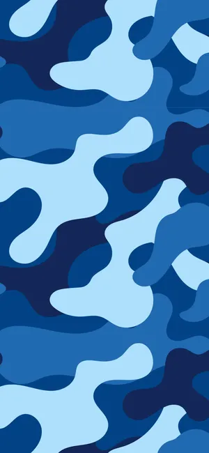 Own The Street With Blue Bape Camo Wallpaper