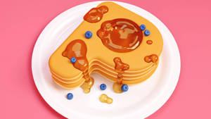 P Shape Pancakes Wallpaper