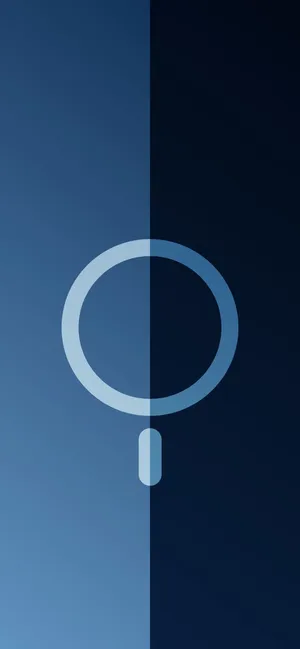 Pacific Blue Gradient Magnifying Glass Wallpaper