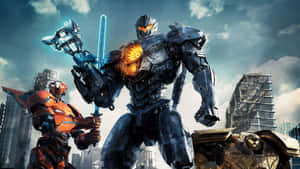 Pacific Rim Jaegers Readyfor Battle Wallpaper