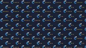 Pacman Cookie Monster Wallpaper