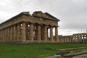 Paestum Dark Clouds Wallpaper