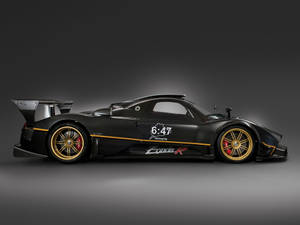 Pagani Zonda R Black Wallpaper