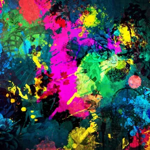 Paint Splash Dark Art Wallpaper