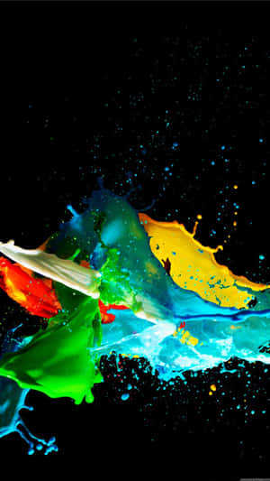 Paint Splash Super Amoled Display Wallpaper