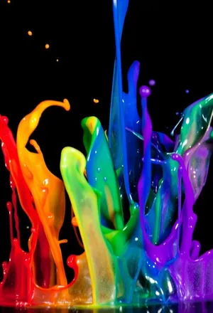 Paint Splatter Colorful Iphone 5s Wallpaper