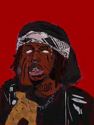 Painting Of The Face Of Zillakami Wallpaper