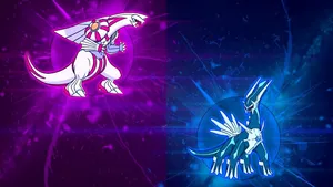 Palkia And Dialga And Their Powers Wallpaper