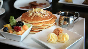 Pancakes For Breakfast Wallpaper